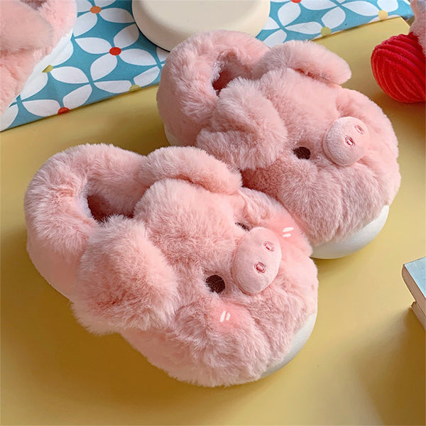 Pink Piggy Slippers