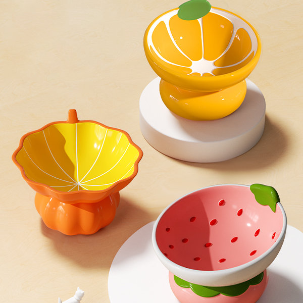 Ceramic Fruit Pet Bowl