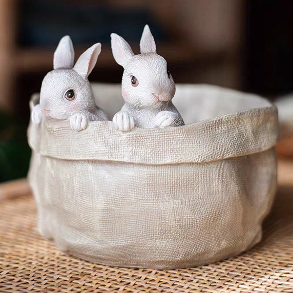 Resin Bunny Planter