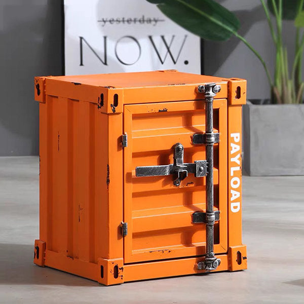 Vintage Industrial Container Nightstand
