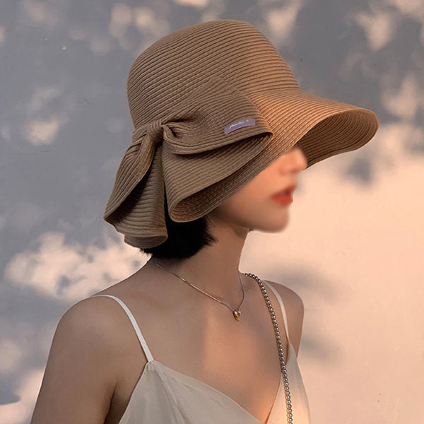 Stylish Straw Bucket Hat