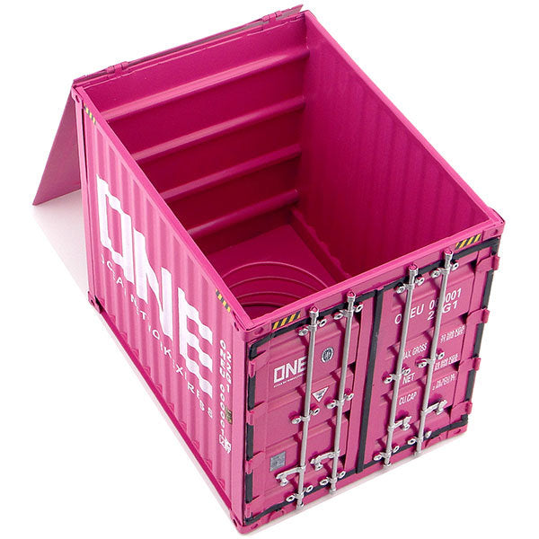 Vintage Iron Tissue Box - Container Style Decor - Bold Industrial Look - Pink - Yellow - Home or Office Use