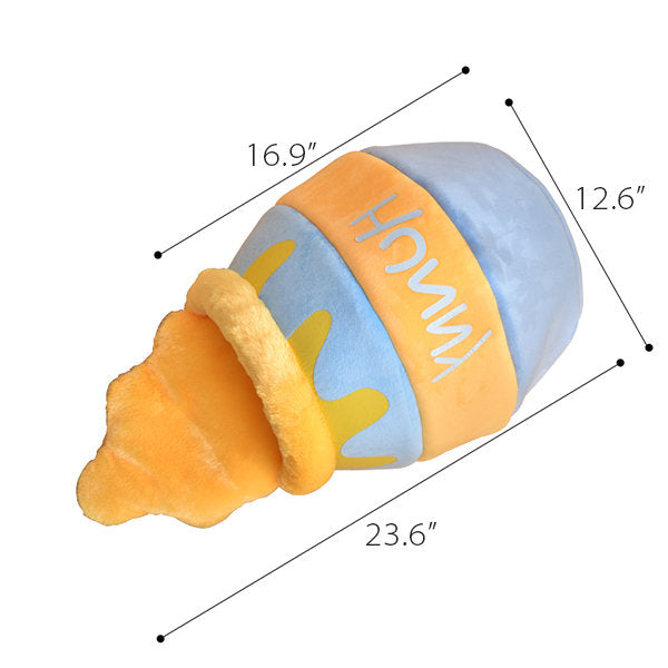 Honey Pot Cat Bed - Soft Plush - Brown - Blue - Perfect for Naps