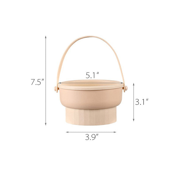 Makeup Brush Storage Tray - Apricot - Integrated Wash and Dry - All-in-One