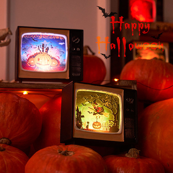 Halloween TV-Inspired Lamp - Spooky Lighting - Vintage Décor - Spooky Ambience