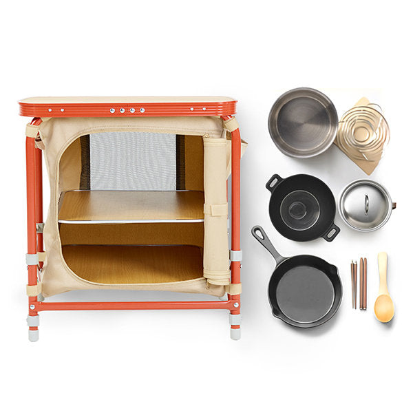 Multi-Layer Folding Camping Storage Table - Portable and Multifunctional - For Outdoor