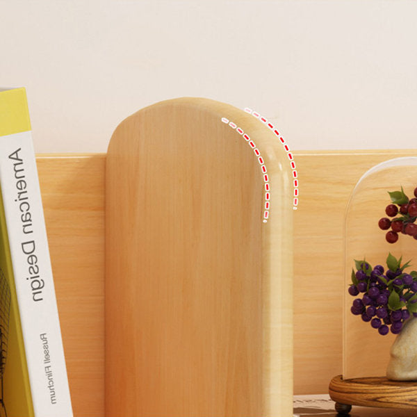 Solid Wood Bookshelf - Versatile for Books and Decor - Sectional Organization