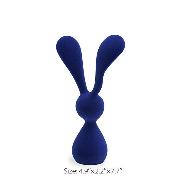 Modern Rabbit Sculpture - Resin Home Decor - Minimalist Desk Ornament - Art Figurine - Stylish Shelf Display