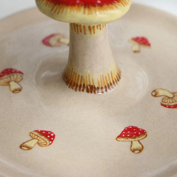 Whimsical Ceramic Mushroom Tray - Stylish Storage - Put Your Jewelry On Display