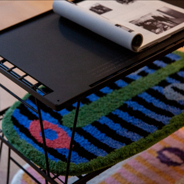 Abstract Face Rug - Playful and Artistic Vibe - Vibrant Color Options