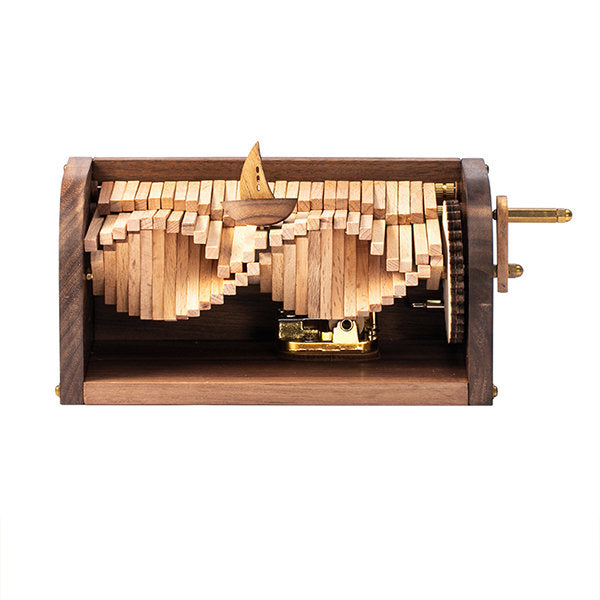 Ocean Wave Music Box - Calming Melody - Black Walnut and Beech Wood