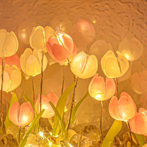 Tulip Frame Night Light - Soft Glow - Wooden Frame