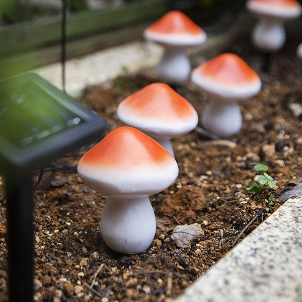Garden Mushroom Lights - Waterproof - Solar Powered - Light Up Your Yard