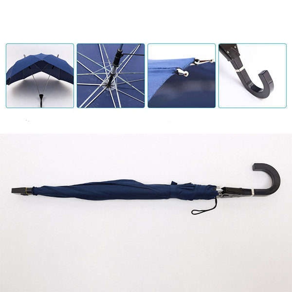 Extra-Large Couples Umbrella - Dual-Person Design - Navy Blue - Black - Red - Valentine's Day Gift