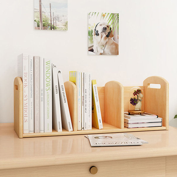 Solid Wood Bookshelf - Versatile for Books and Decor - Sectional Organization