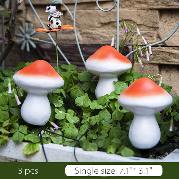 Garden Mushroom Lights - Waterproof - Solar Powered - Light Up Your Yard