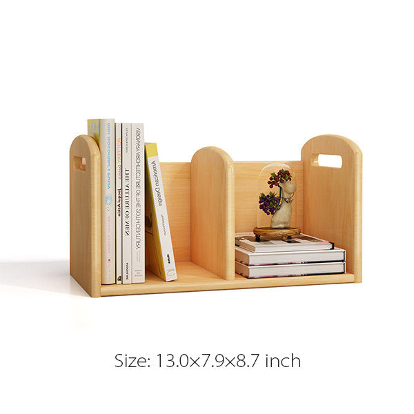 Solid Wood Bookshelf - Versatile for Books and Decor - Sectional Organization