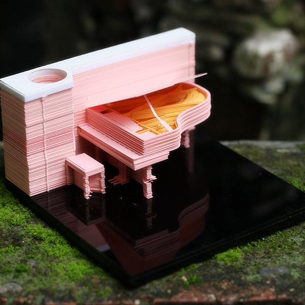 3D Paper Sculpture Sticky Note - Architectural Design - Paper Material - 9 Styles Available