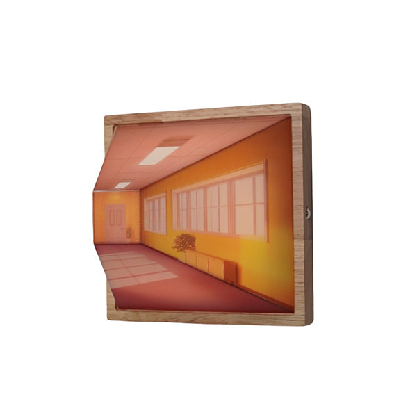 3D Illusion Art Nightlight - Wooden Frame - LED Glow - Mini Gallery Decor - 3 Styles Available