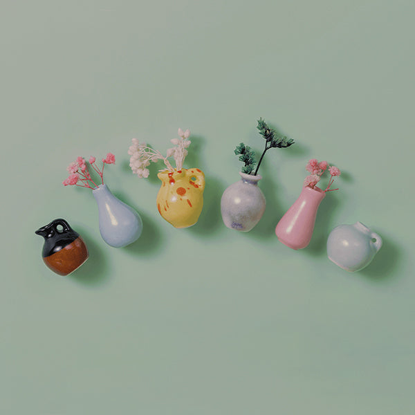 Ceramic and Glass Vase Fridge Magnets - Set of 8 - Minimalist Home Decor - Ideal for Kitchens and Gifts