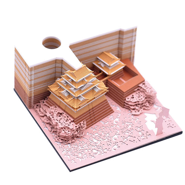 3D Paper Sculpture Sticky Note - Architectural Design - Paper Material - 9 Styles Available