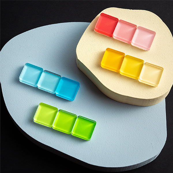 Colorful Mosaic Fridge Magnets - Acrylic Material - Vibrant and Modern