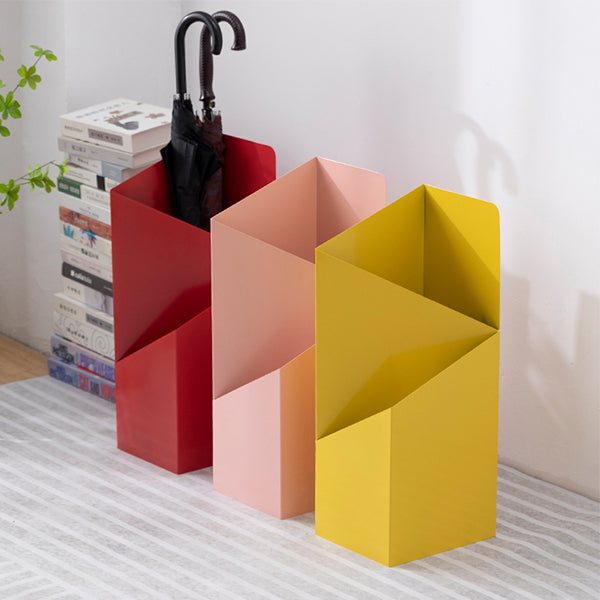 Geometric Metal Umbrella Stand - Five Color Options - Durable and Stylish