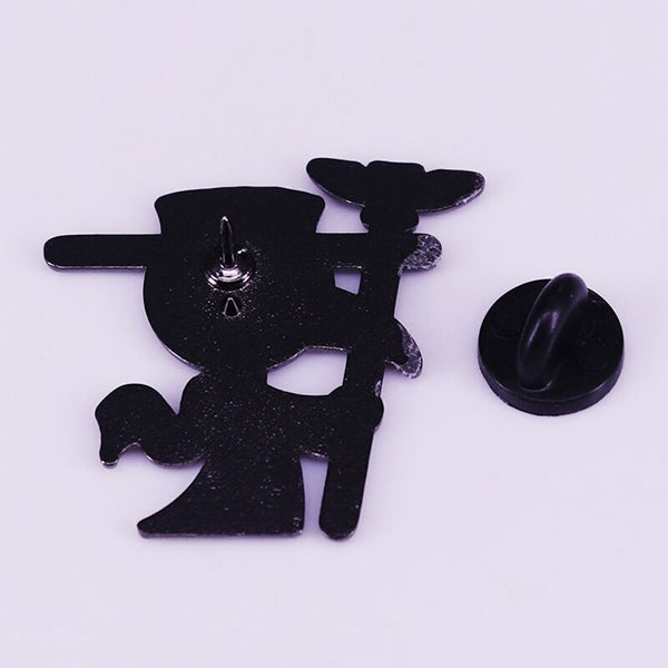 Plague Doctor Enamel Pin – Gothic Aesthetic – Copper Material