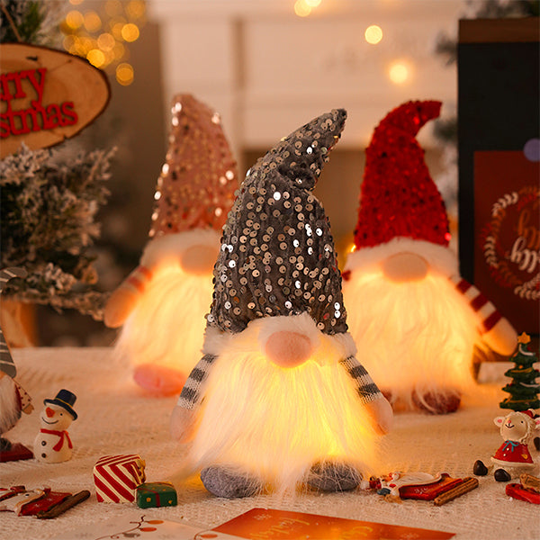 Rudolph Christmas Plush Toy - Glowing Holiday Decoration - Soft Polyester Material - 3 Color Options
