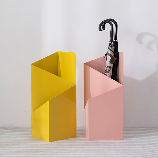 Geometric Metal Umbrella Stand - Five Color Options - Durable and Stylish