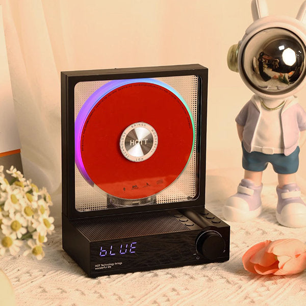 Retro Vinyl-Style CD Player – Vintage Vibes, Modern Sound