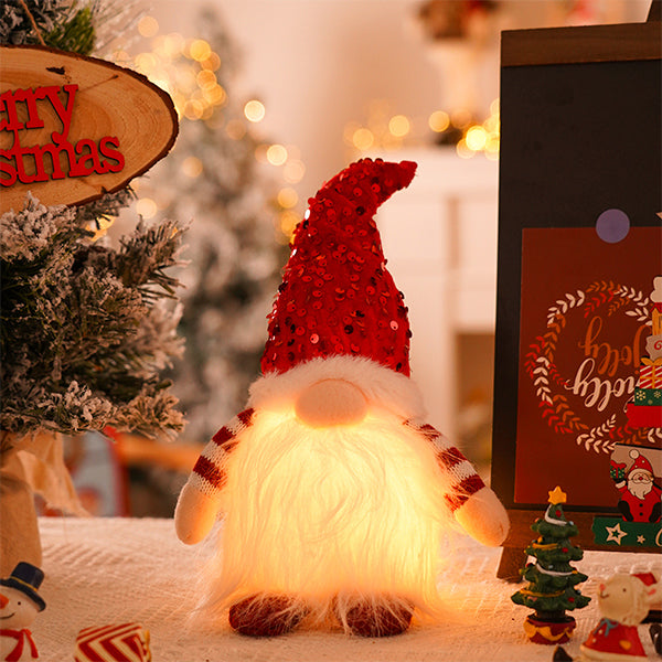 Rudolph Christmas Plush Toy - Glowing Holiday Decoration - Soft Polyester Material - 3 Color Options