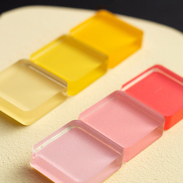 Colorful Mosaic Fridge Magnets - Acrylic Material - Vibrant and Modern