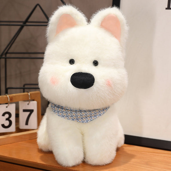 Plush Dog Dolls - Soft Fabric Cuddly Companions - Adorable Decor - Two Color Options