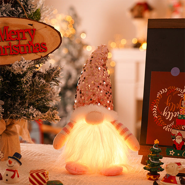 Rudolph Christmas Plush Toy - Glowing Holiday Decoration - Soft Polyester Material - 3 Color Options