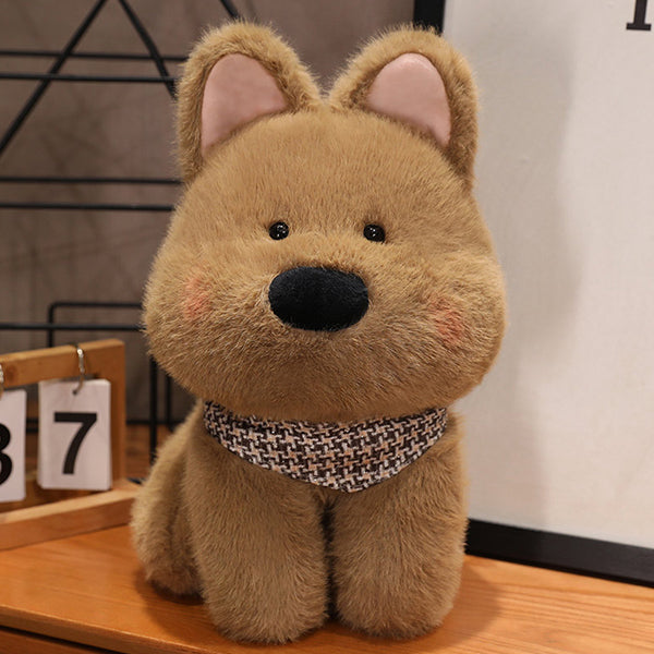 Plush Dog Dolls - Soft Fabric Cuddly Companions - Adorable Decor - Two Color Options