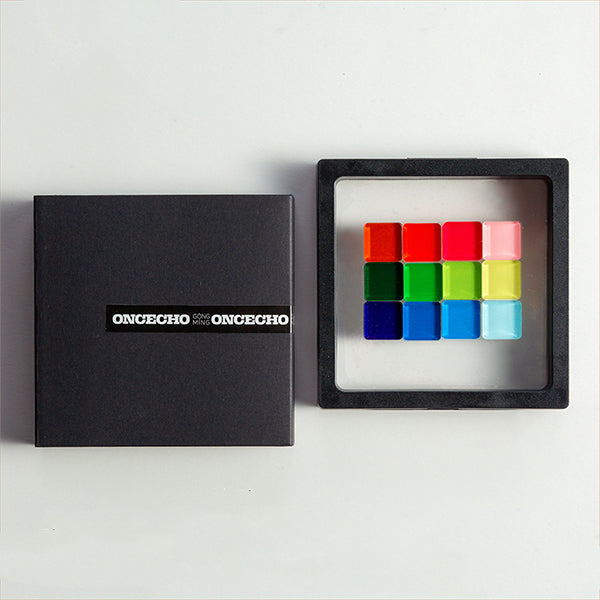 Colorful Mosaic Fridge Magnets - Acrylic Material - Vibrant and Modern