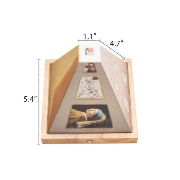 3D Illusion Art Nightlight - Wooden Frame - LED Glow - Mini Gallery Decor - 3 Styles Available
