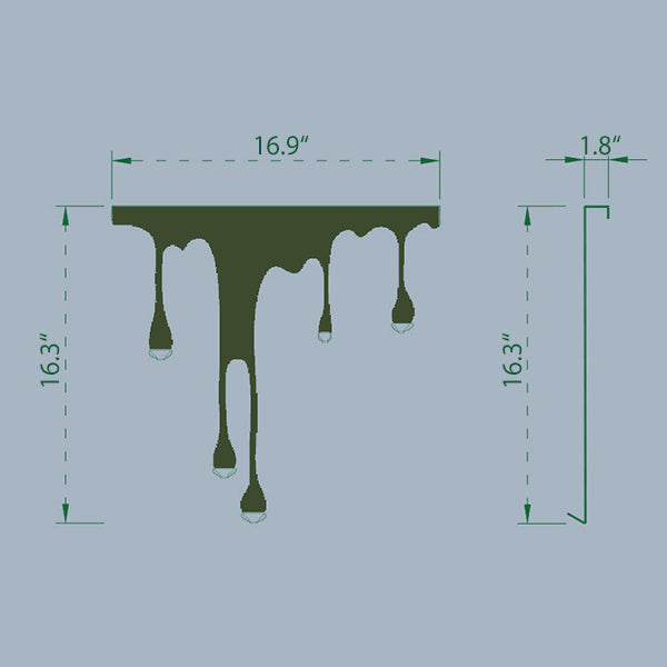 Dripping Wall Hook – Creative Entryway Hanger – Carbon Steel