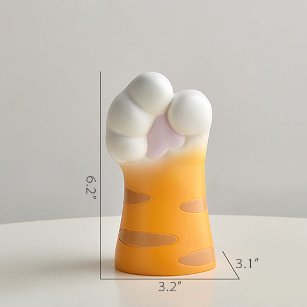 Whimsical Cat Paw Vase – Playful Resin Home Decor