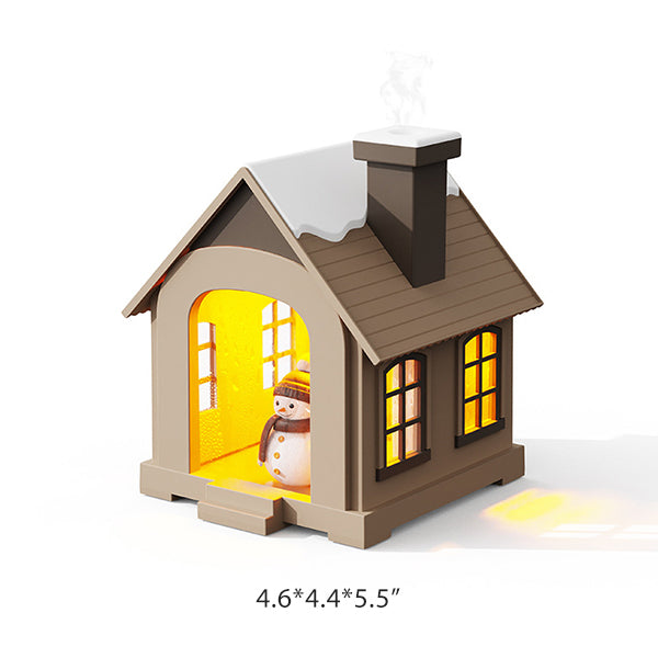 Snowy House Humidifier - Decorative Air Moisturizer - 3 Color Options - Plastic Material - Perfect for Home or Office