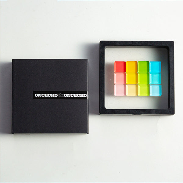 Colorful Mosaic Fridge Magnets - Acrylic Material - Vibrant and Modern