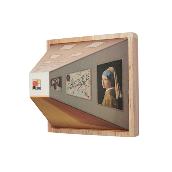 3D Illusion Art Nightlight - Wooden Frame - LED Glow - Mini Gallery Decor - 3 Styles Available