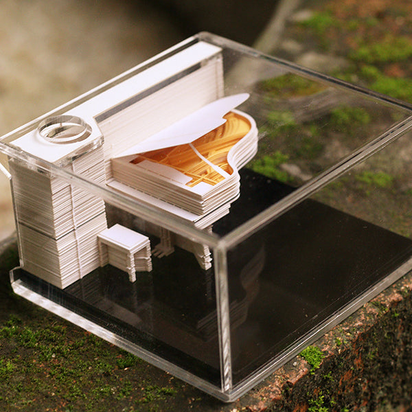 3D Paper Sculpture Sticky Note - Architectural Design - Paper Material - 9 Styles Available