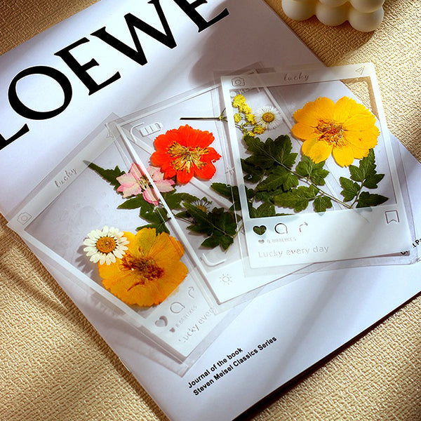 DIY Dried Flower Bookmark Set