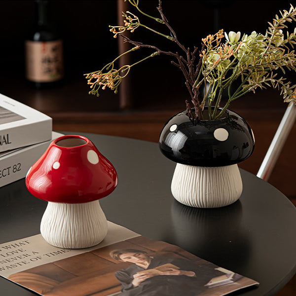 Ceramic Mushroom Vase