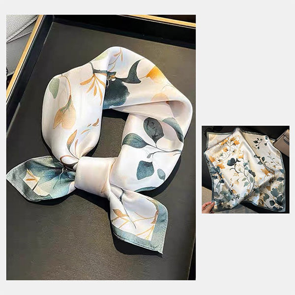 Silk Bouquet Gift Scarf - 100% Mulberry Silk - Elegant and Luxurious - Mother's Day Special