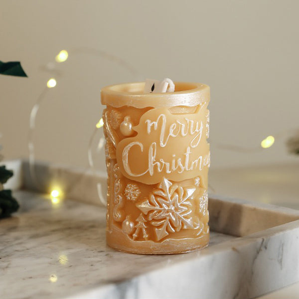 Christmas Scented Candle - Sparkling Bling - Glimmering Pearlescent Design
