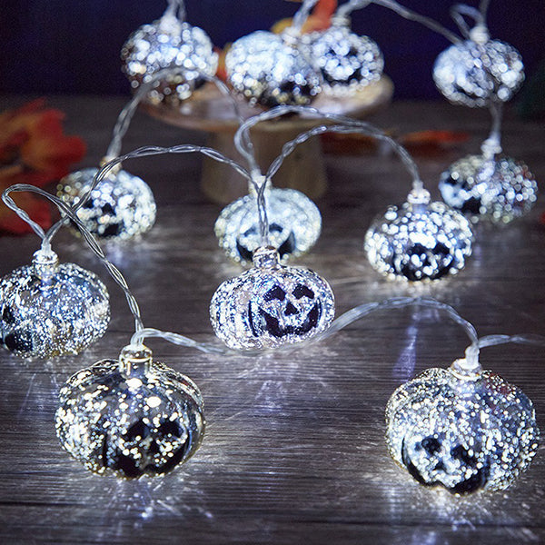 Pumpkin String Lights - Halloween and Party Décor - Set The Spooky Tone - Warm Light