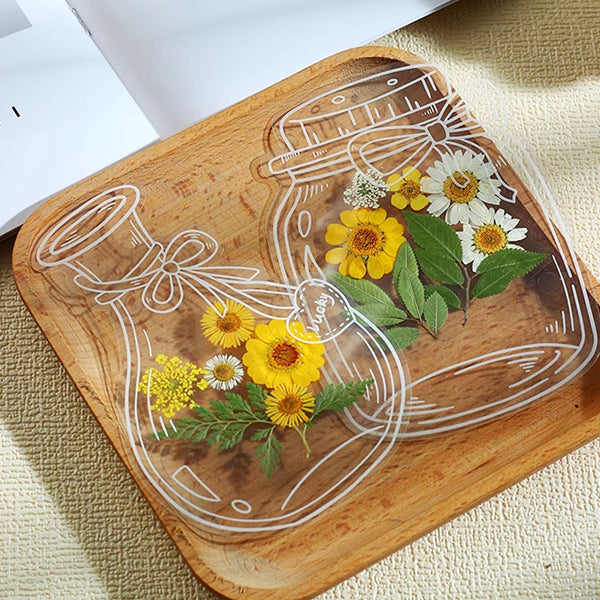 DIY Dried Flower Bookmark Set - Transparent Design - Nature-inspired